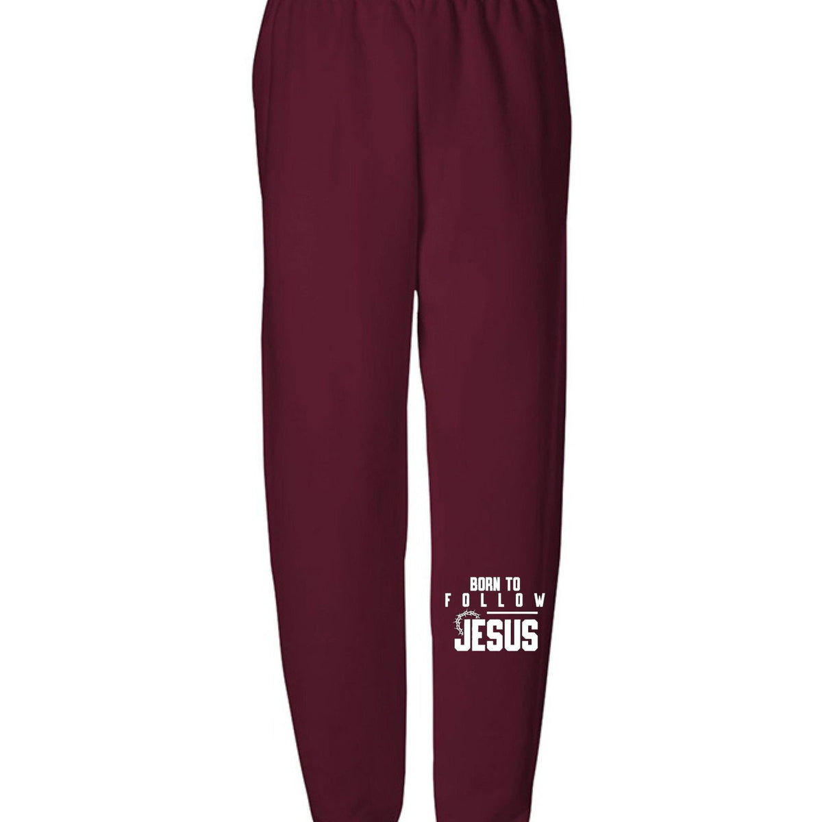 Born To Follow Jesus Youth Christian Sweatpants - ClaimedbyGodDesigns
