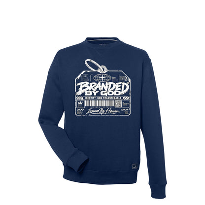 Branded By God Identity Non-Transferable Unisex Nautica Crewneck Sweatshirt - Claimed by God Designs