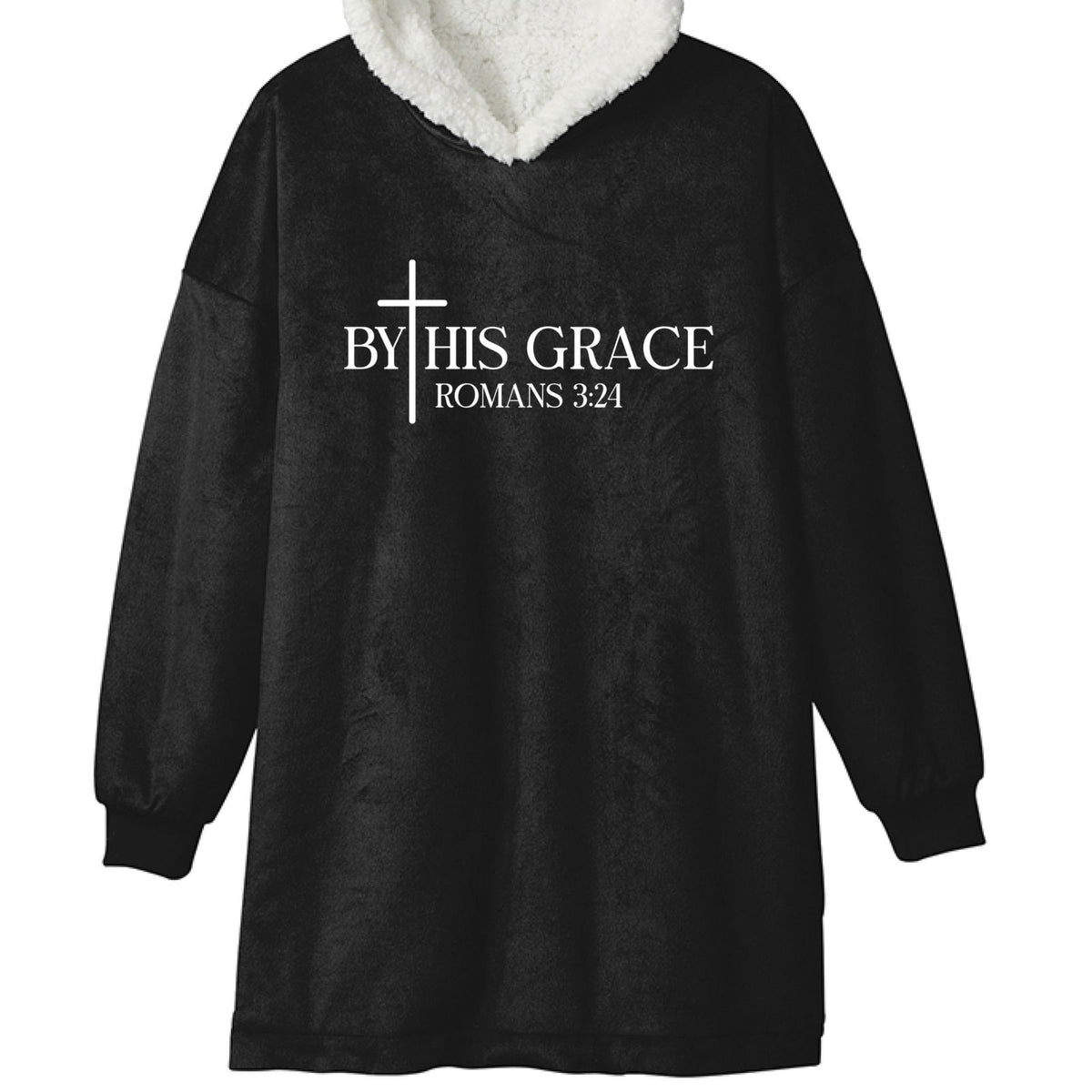 By His Grace Unisex Premium Wearable Blanket - ClaimedbyGodDesigns
