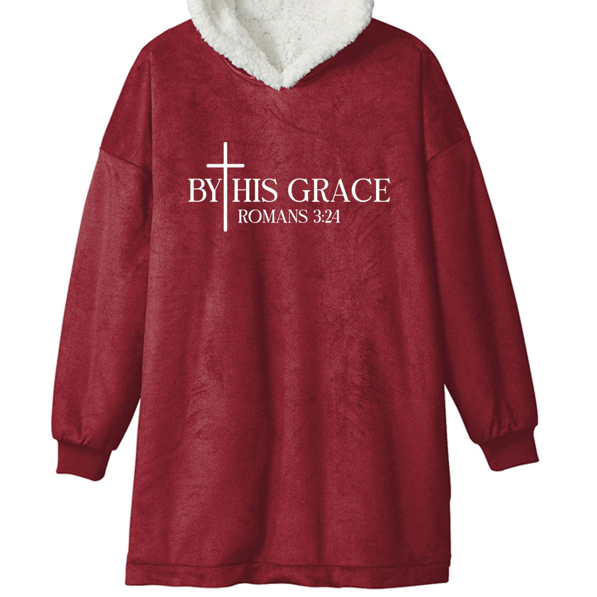 By His Grace Unisex Premium Wearable Blanket - ClaimedbyGodDesigns