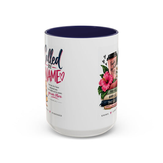 Called By Name Coffee Mug — Christian Inspirational Accent Mug (11/15oz) - Claimed by God Designs
