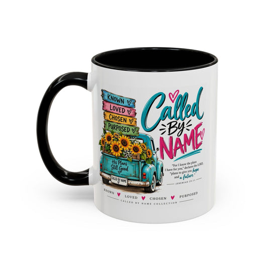 Called By Name Coffee Mug — Inspirational Christian Accent Mug (11/15oz) - Claimed by God Designs