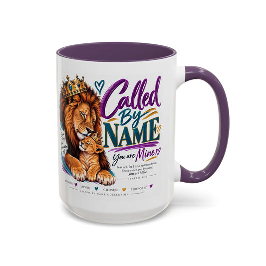 Called by Name Lion Christian Coffee Mug - Claimed by God Designs