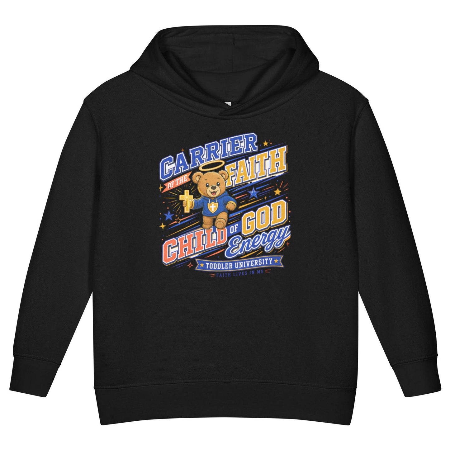 Carrier Of Faith Christian University Toddler Pullover Hooded Sweatshirt - ClaimedbyGodDesigns