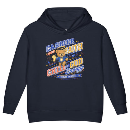 Carrier Of Faith Christian University Toddler Pullover Hooded Sweatshirt - ClaimedbyGodDesigns