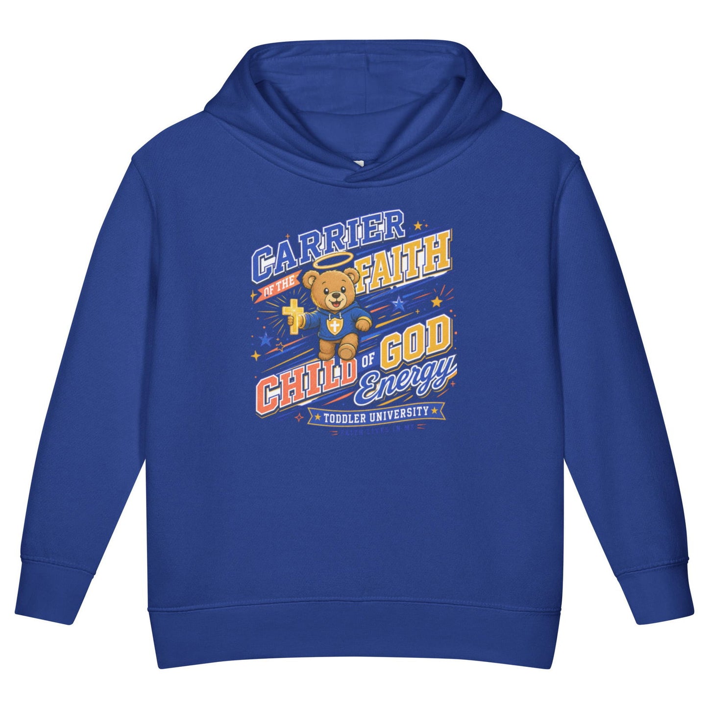 Carrier Of Faith Christian University Toddler Pullover Hooded Sweatshirt - ClaimedbyGodDesigns