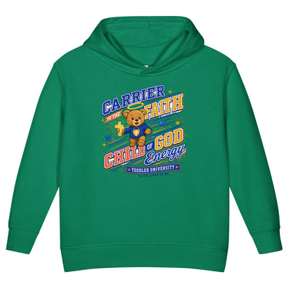 Carrier Of Faith Christian University Toddler Pullover Hooded Sweatshirt - ClaimedbyGodDesigns