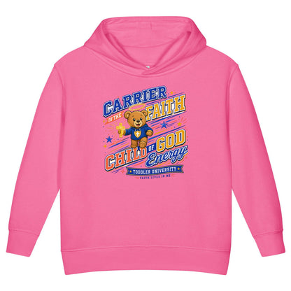 Carrier Of Faith Christian University Toddler Pullover Hooded Sweatshirt - ClaimedbyGodDesigns