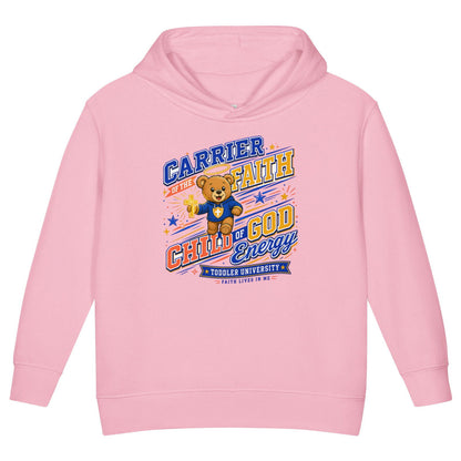 Carrier Of Faith Christian University Toddler Pullover Hooded Sweatshirt - ClaimedbyGodDesigns