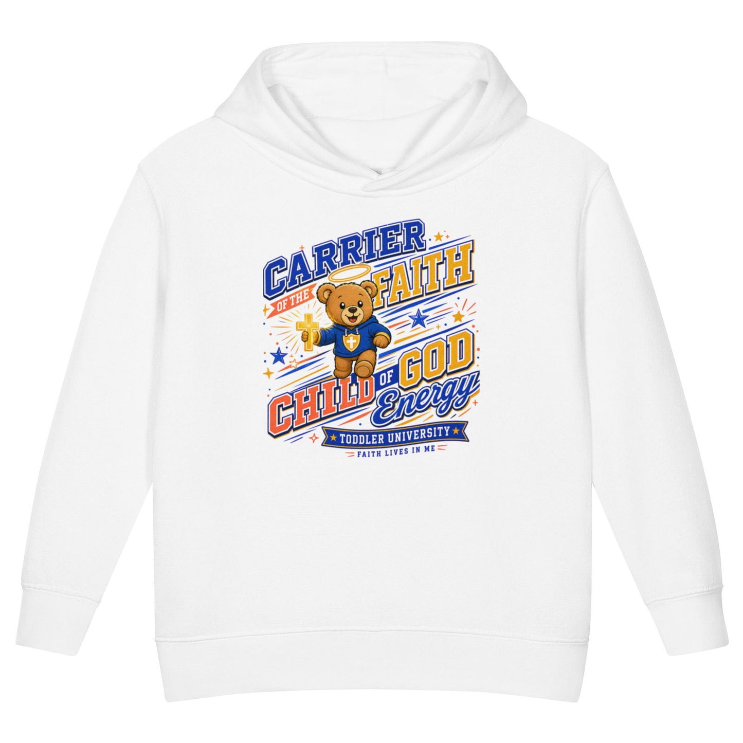 Carrier Of Faith Christian University Toddler Pullover Hooded Sweatshirt - ClaimedbyGodDesigns