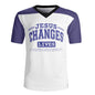 Changes Lives Mens Christian Football Rugby Jersey - ClaimedbyGodDesigns