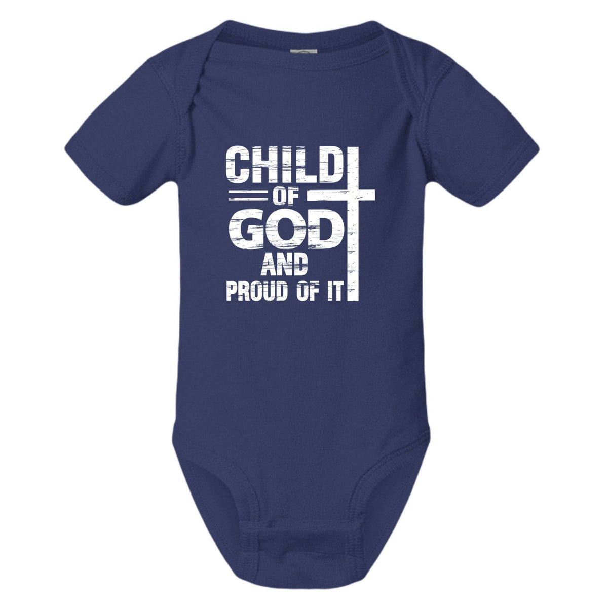 Child Of God And Proud Of It Baby Christian Jumpsuit - ClaimedbyGodDesigns