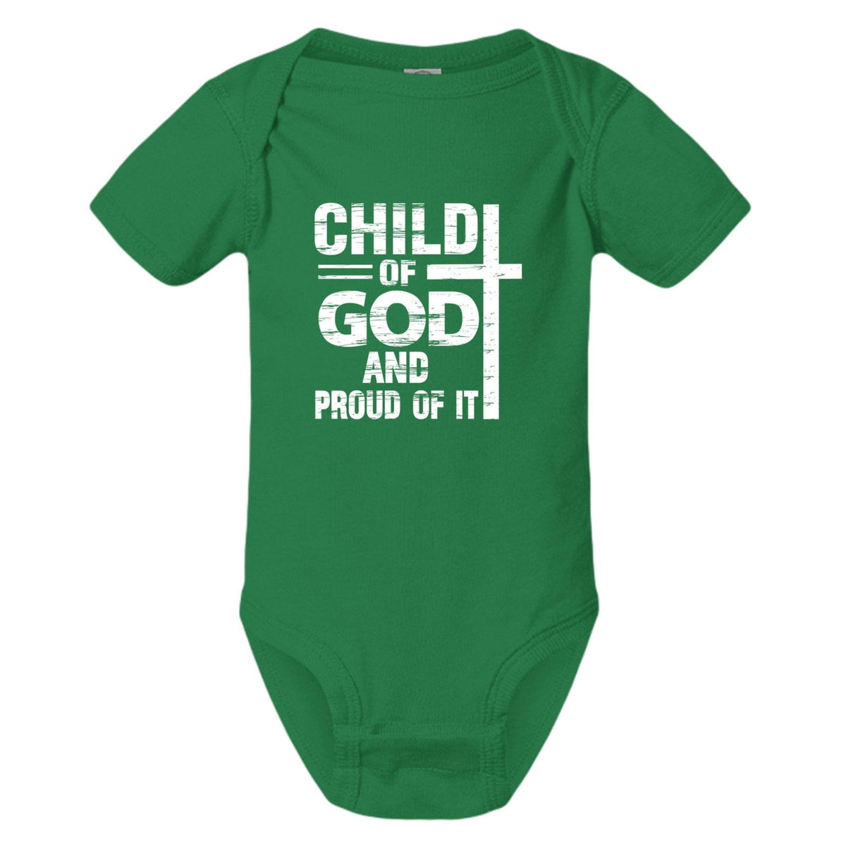 Child Of God And Proud Of It Baby Christian Jumpsuit - ClaimedbyGodDesigns