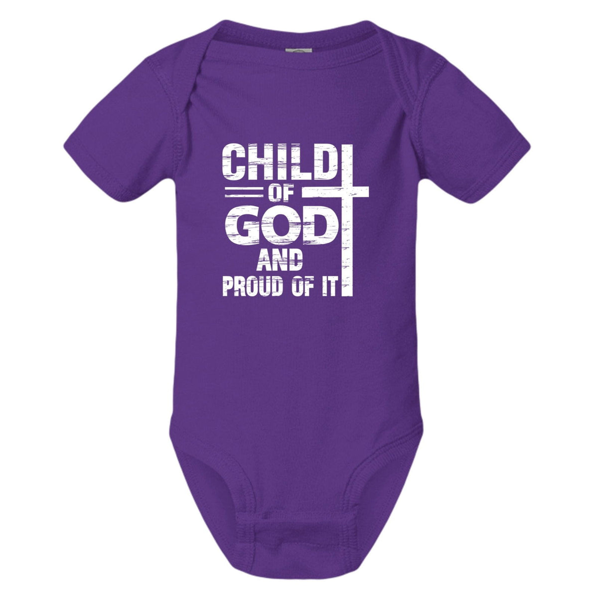 Child Of God And Proud Of It Baby Christian Jumpsuit - ClaimedbyGodDesigns