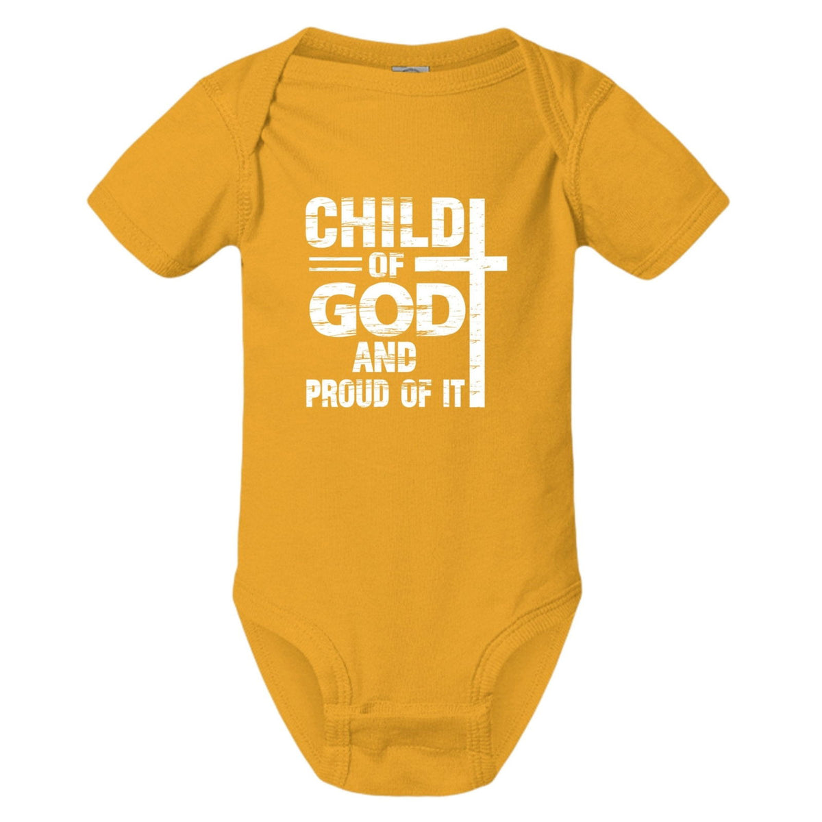 Child Of God And Proud Of It Baby Christian Jumpsuit - ClaimedbyGodDesigns