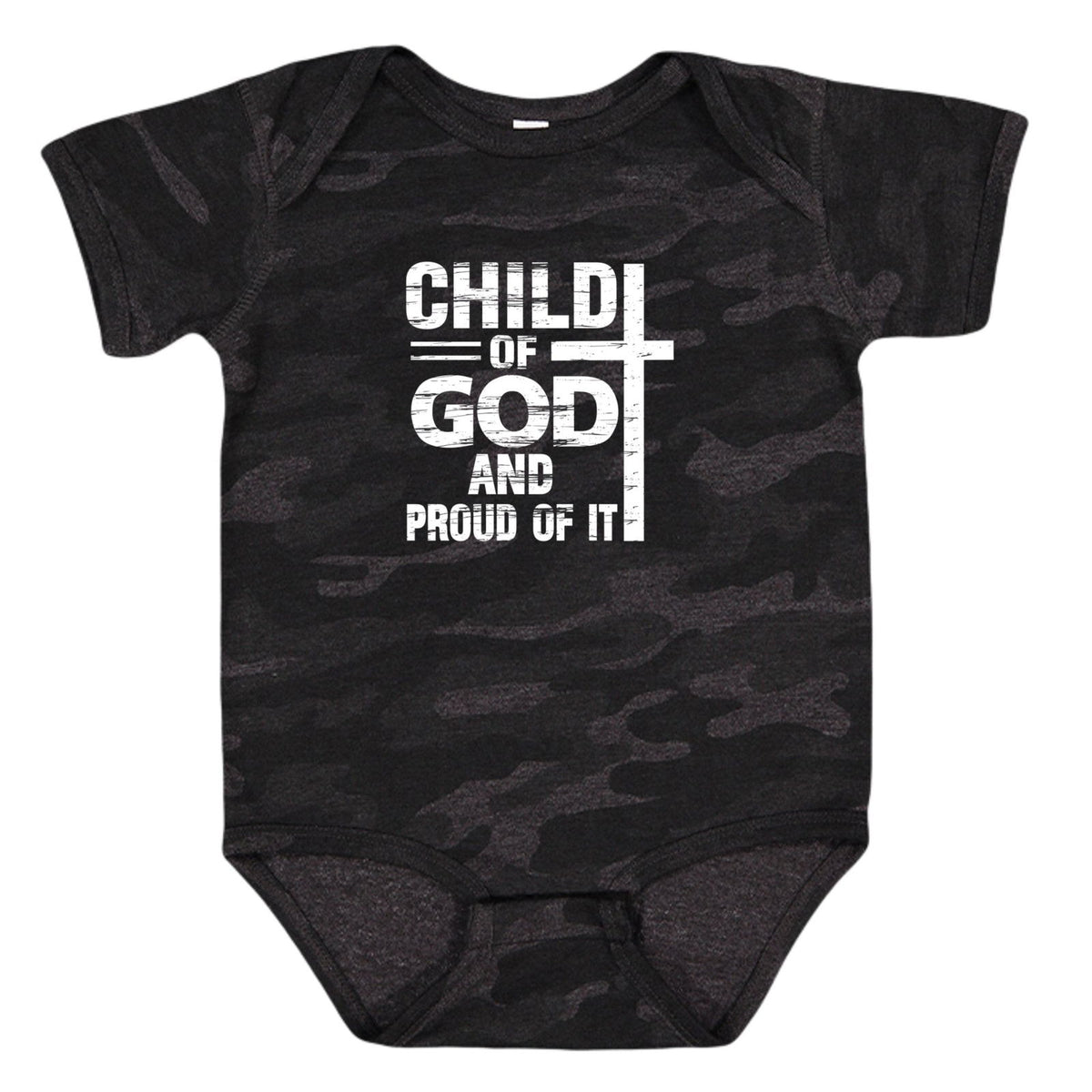 Child Of God And Proud Of It Baby Christian Jumpsuit - ClaimedbyGodDesigns