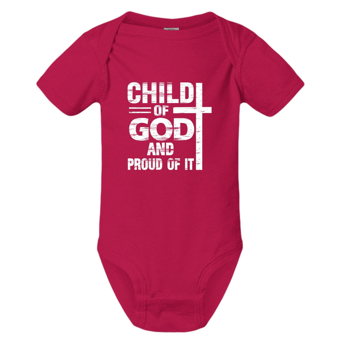 Child Of God And Proud Of It Baby Christian Jumpsuit - ClaimedbyGodDesigns