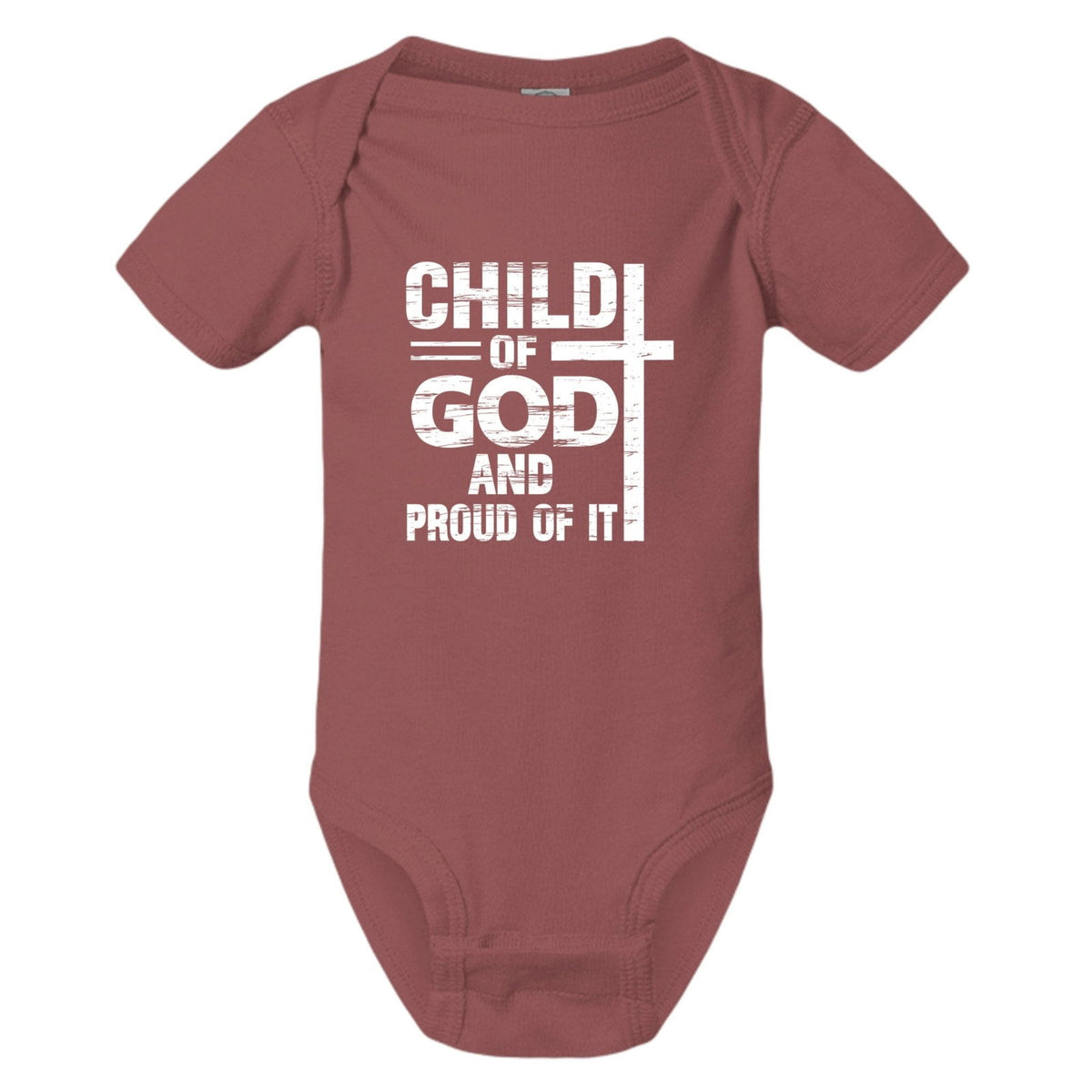 Child Of God And Proud Of It Baby Christian Jumpsuit - ClaimedbyGodDesigns