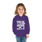 Child Of God And Proud Of It Christian Toddler Pullover Fleece Hooded Sweatshirt - ClaimedbyGodDesigns