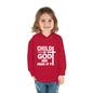 Child Of God And Proud Of It Christian Toddler Pullover Fleece Hooded Sweatshirt - ClaimedbyGodDesigns