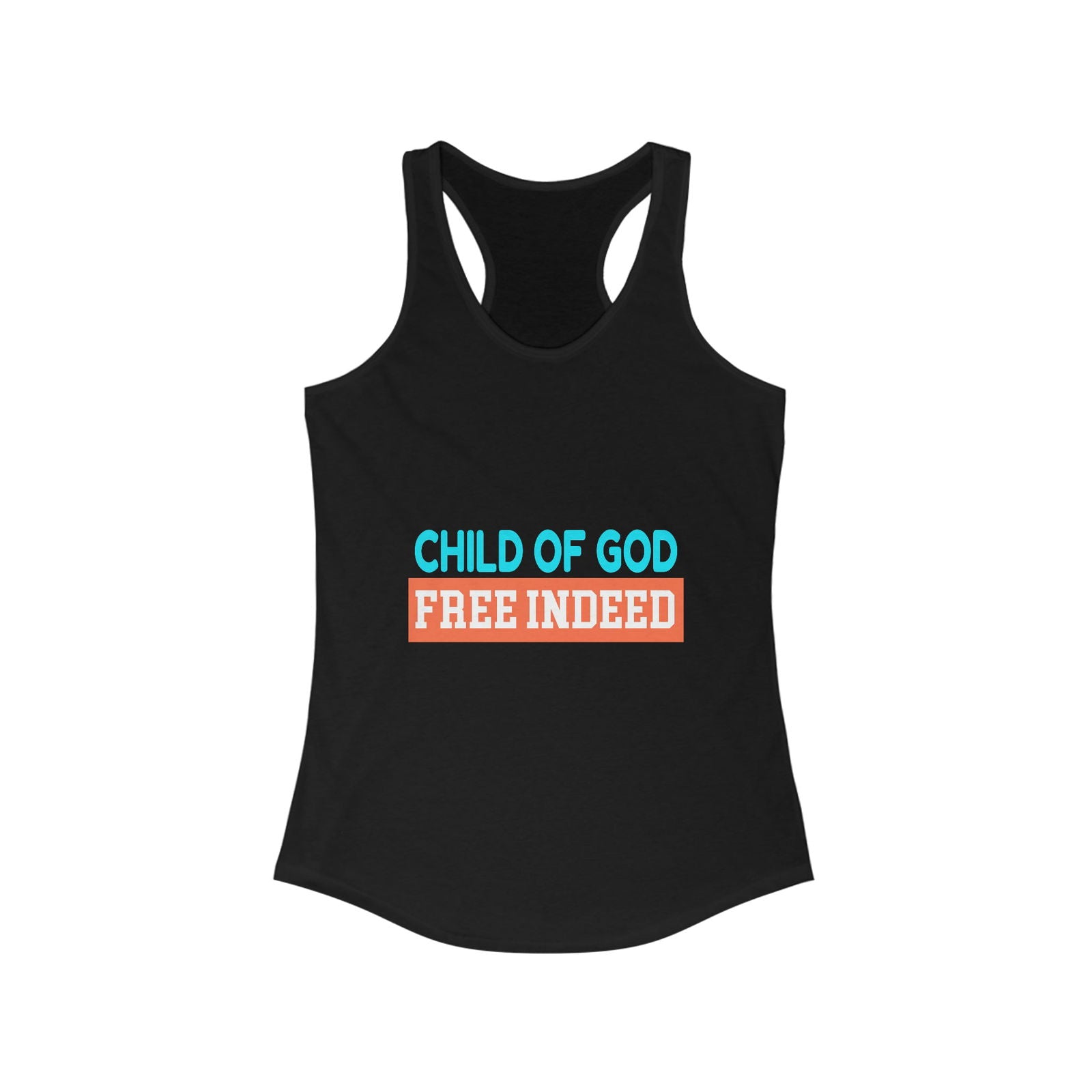 Child Of God Free Indeed Women's Slim Fit Tank-top - ClaimedbyGodDesigns