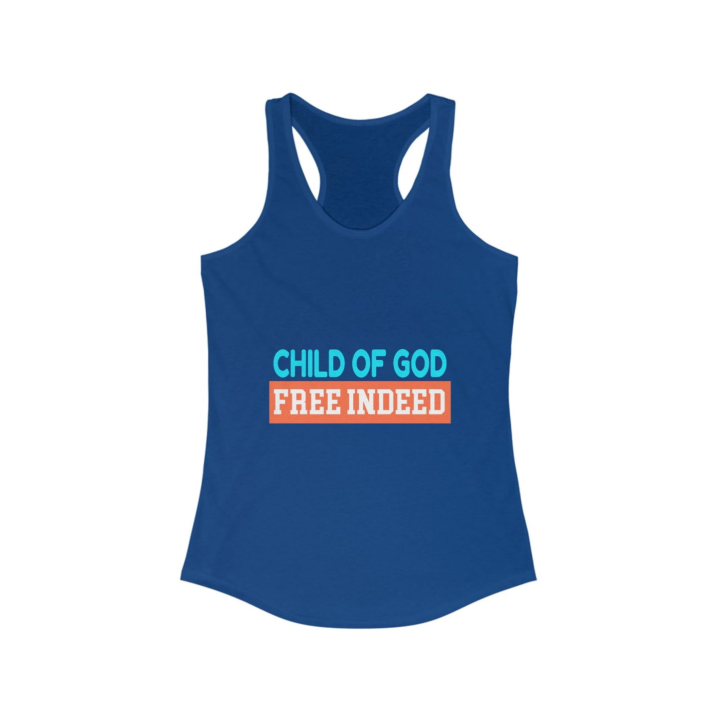 Child Of God Free Indeed Women's Slim Fit Tank-top - ClaimedbyGodDesigns