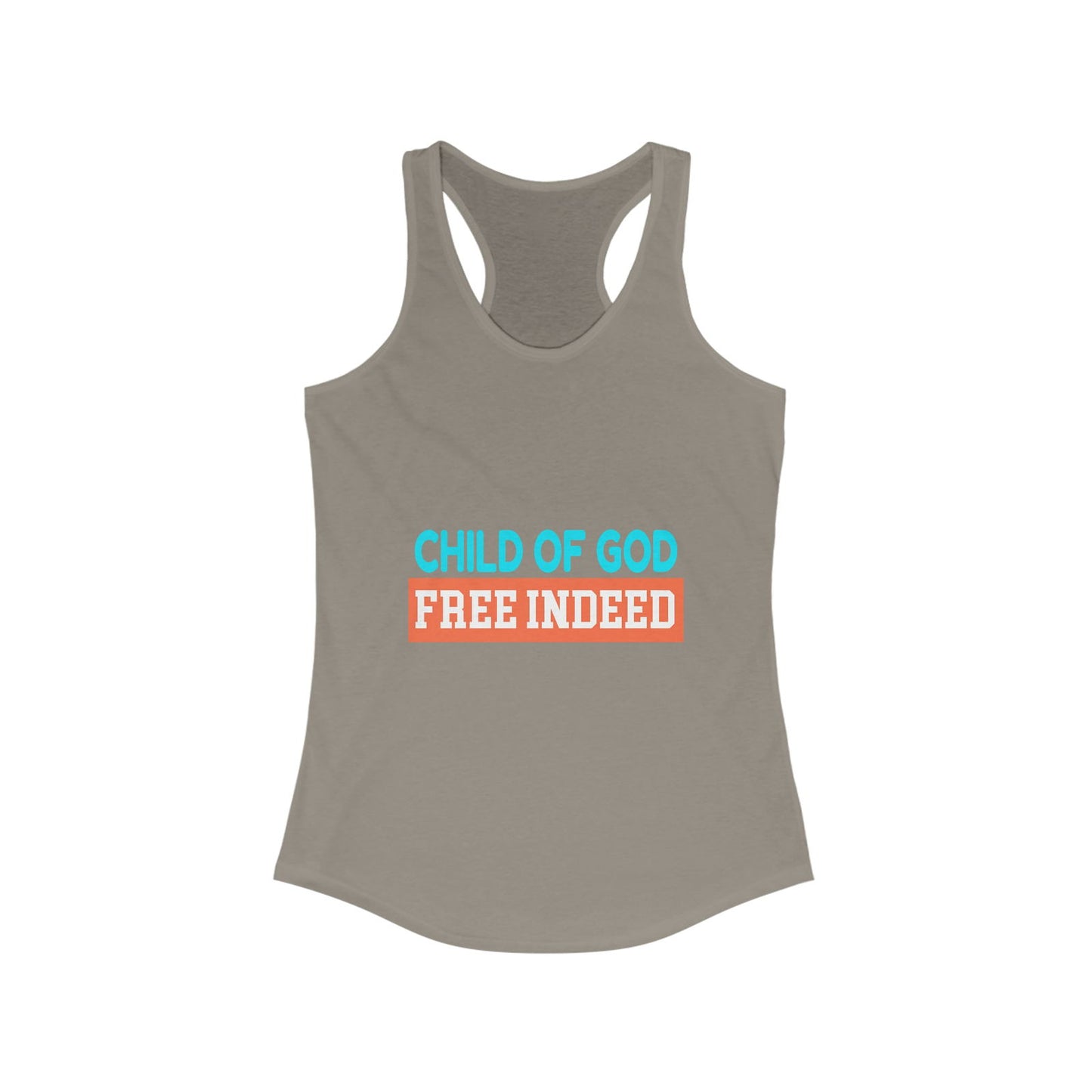 Child Of God Free Indeed Women's Slim Fit Tank-top - ClaimedbyGodDesigns