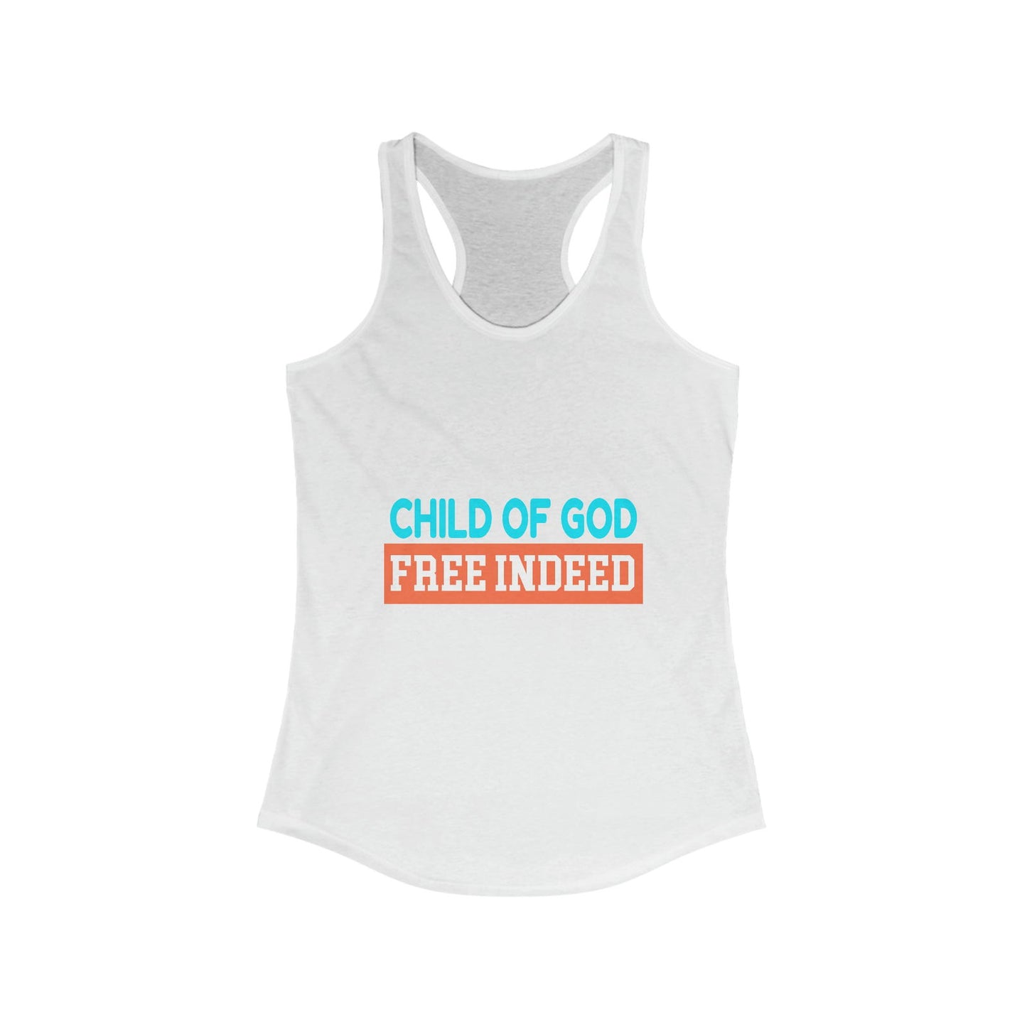 Child Of God Free Indeed Women's Slim Fit Tank-top - ClaimedbyGodDesigns