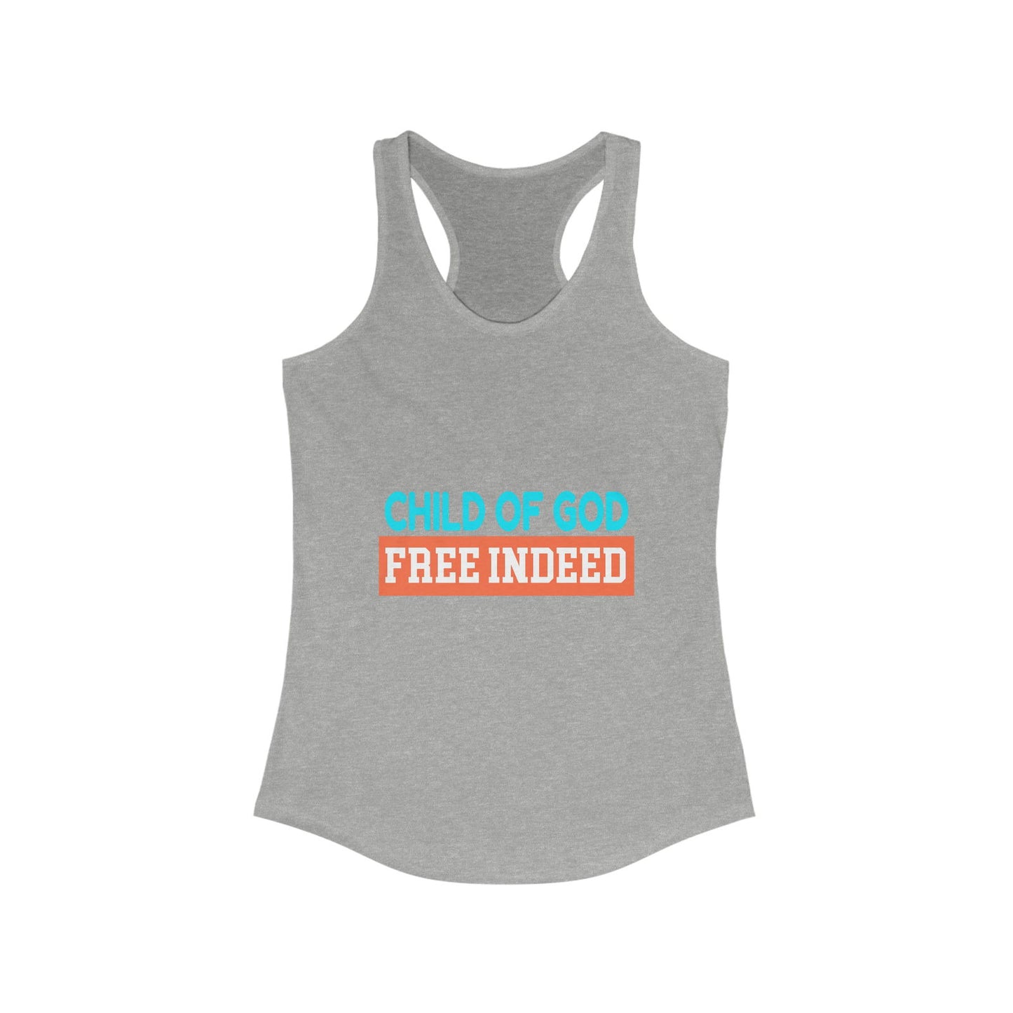 Child Of God Free Indeed Women's Slim Fit Tank-top - ClaimedbyGodDesigns