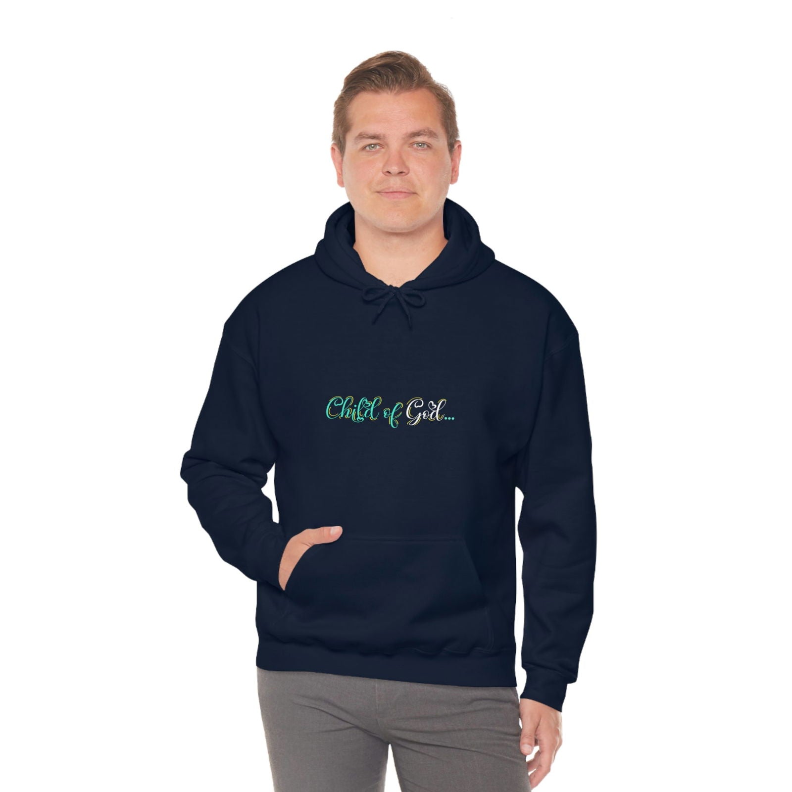 Child Of God Under Construction Unisex Pull On Hooded Sweatshirt - ClaimedbyGodDesigns