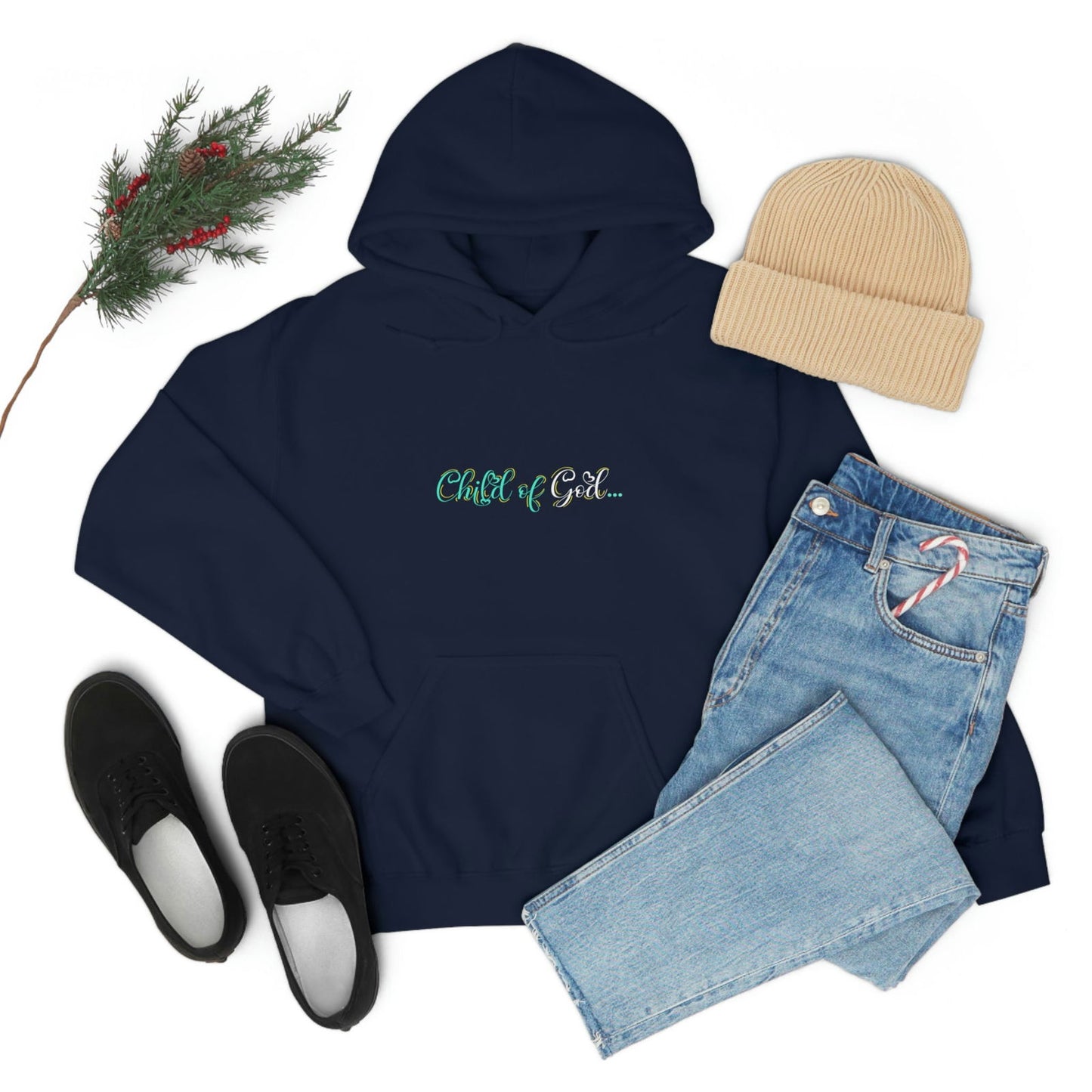 Child Of God Under Construction Unisex Pull On Hooded Sweatshirt - ClaimedbyGodDesigns
