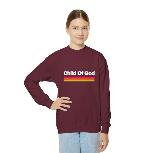 Child Of God Youth Christian Sweatshirt - ClaimedbyGodDesigns