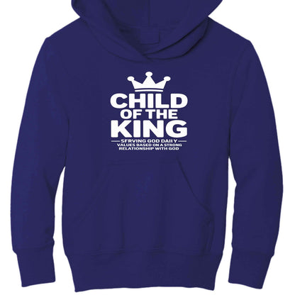 Child of the King Spiritual Facts Youth Christian Pullover Hooded Sweatshirt - ClaimedbyGodDesigns