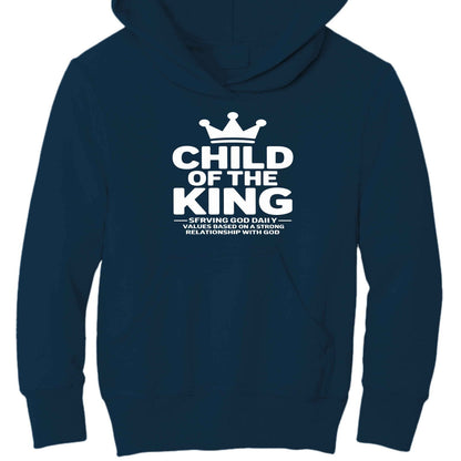 Child of the King Spiritual Facts Youth Christian Pullover Hooded Sweatshirt - ClaimedbyGodDesigns