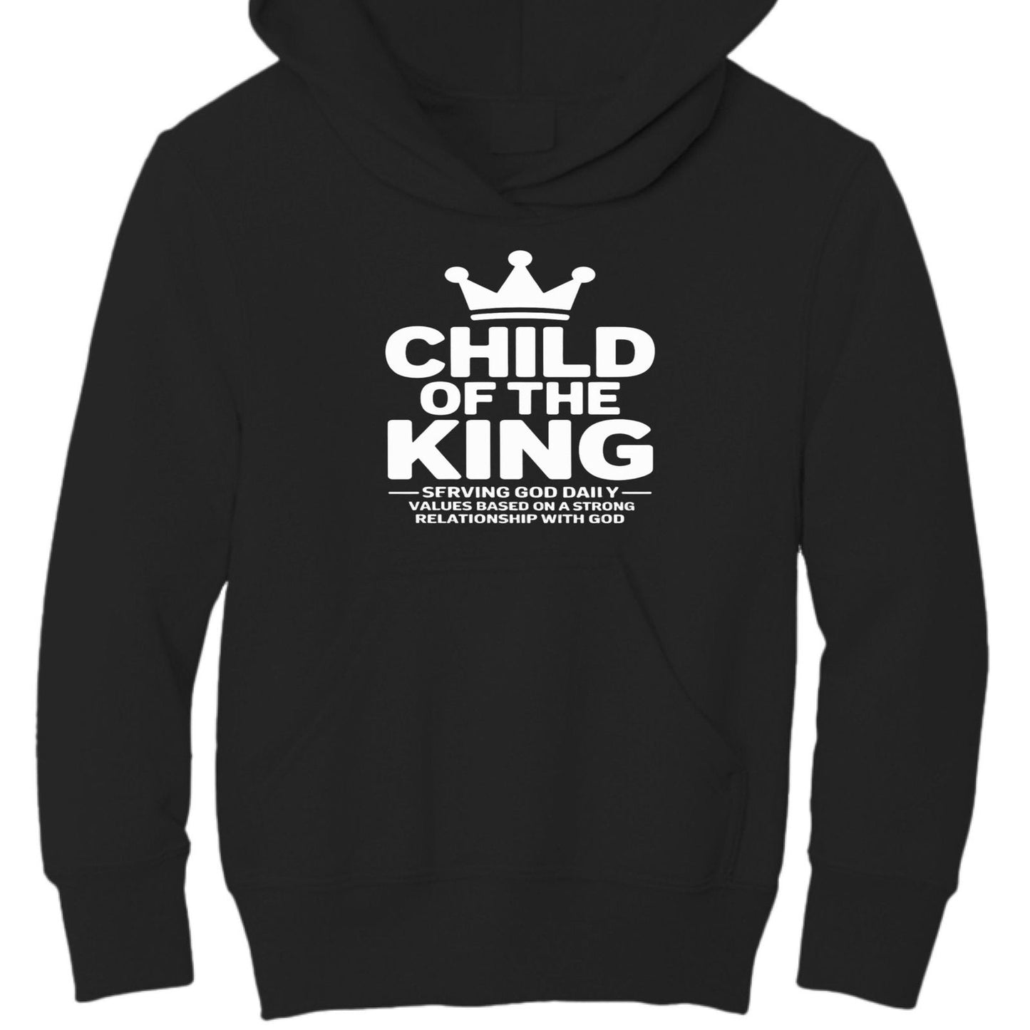 Child of the King Spiritual Facts Youth Christian Pullover Hooded Sweatshirt - ClaimedbyGodDesigns