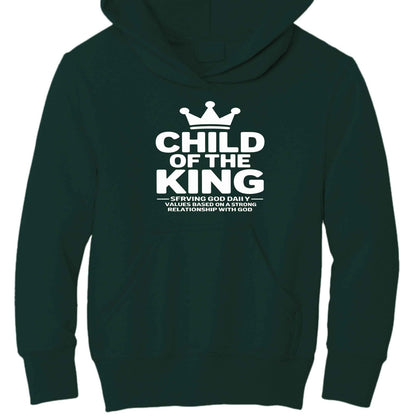 Child of the King Spiritual Facts Youth Christian Pullover Hooded Sweatshirt - ClaimedbyGodDesigns