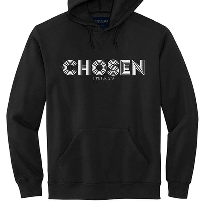 Chosen Unisex Christian Fleece Pullover Hooded Sweatshirt - ClaimedbyGodDesigns