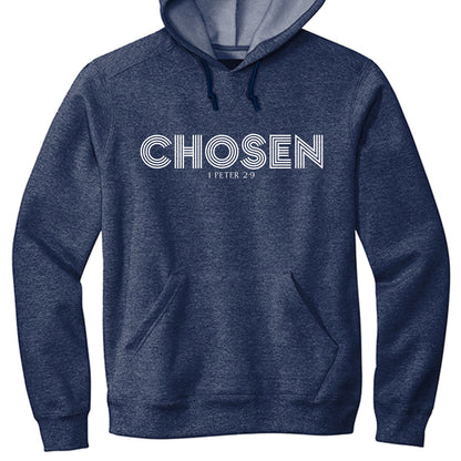 Chosen Unisex Christian Fleece Pullover Hooded Sweatshirt - ClaimedbyGodDesigns