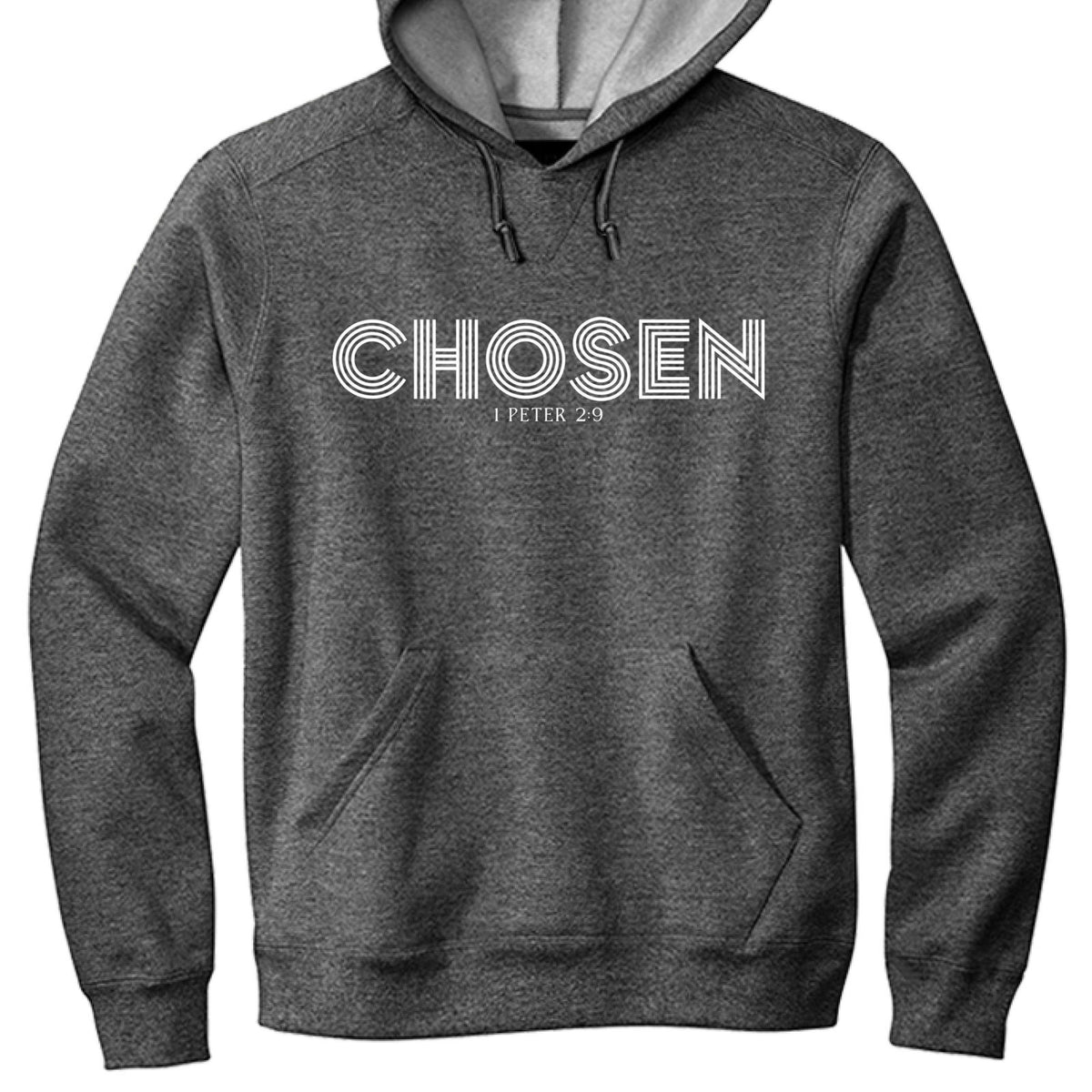 Chosen Unisex Christian Fleece Pullover Hooded Sweatshirt - ClaimedbyGodDesigns