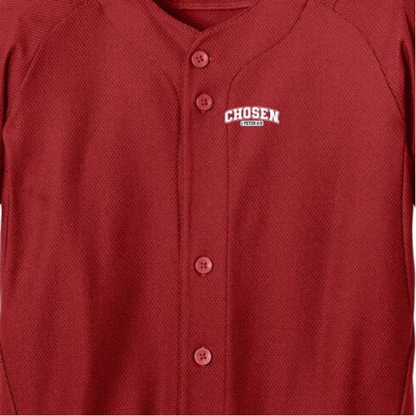 Chosen Youth Christian Full-button Jersey - ClaimedbyGodDesigns