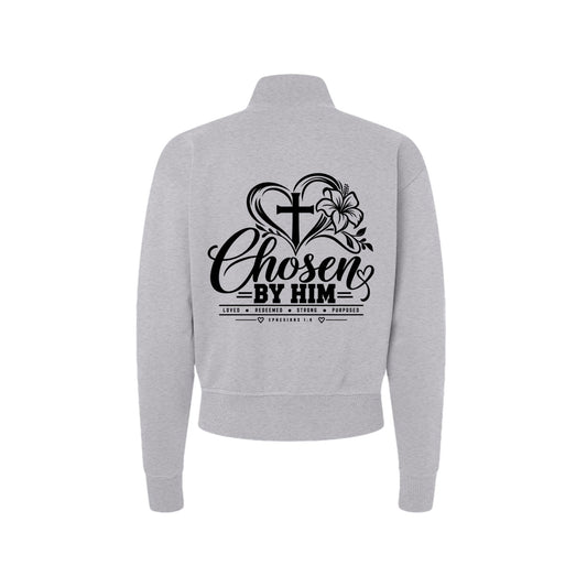 Chosen in Him Women's Christian Zip Jacket | Ephesians 1:4 - Claimed by God Designs