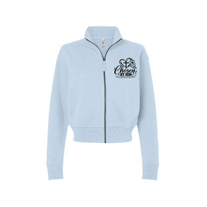 Chosen in Him Women's Christian Zip Jacket | Ephesians 1:4 - Claimed by God Designs