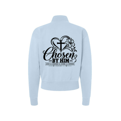 Chosen in Him Women's Christian Zip Jacket | Ephesians 1:4 - Claimed by God Designs
