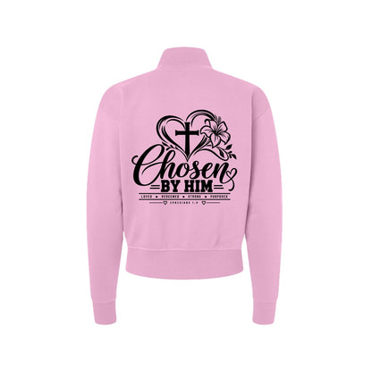 Chosen in Him Women's Christian Zip Jacket | Ephesians 1:4 - Claimed by God Designs