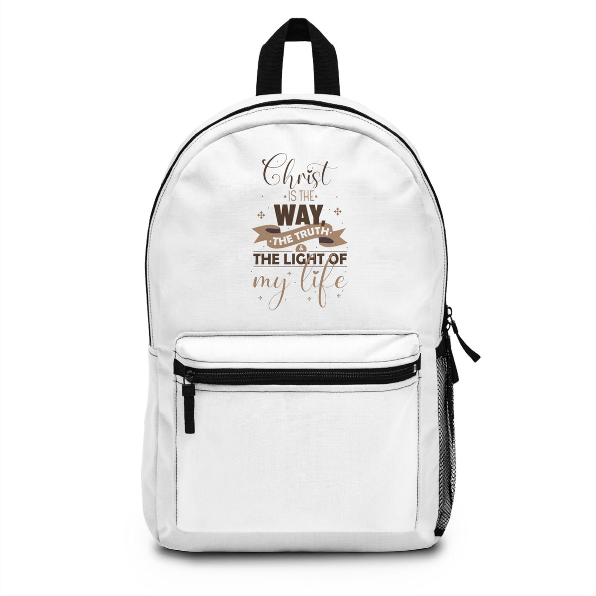 Christ Is The Way The Truth The Light Of My Life Christian Backpack - ClaimedbyGodDesigns