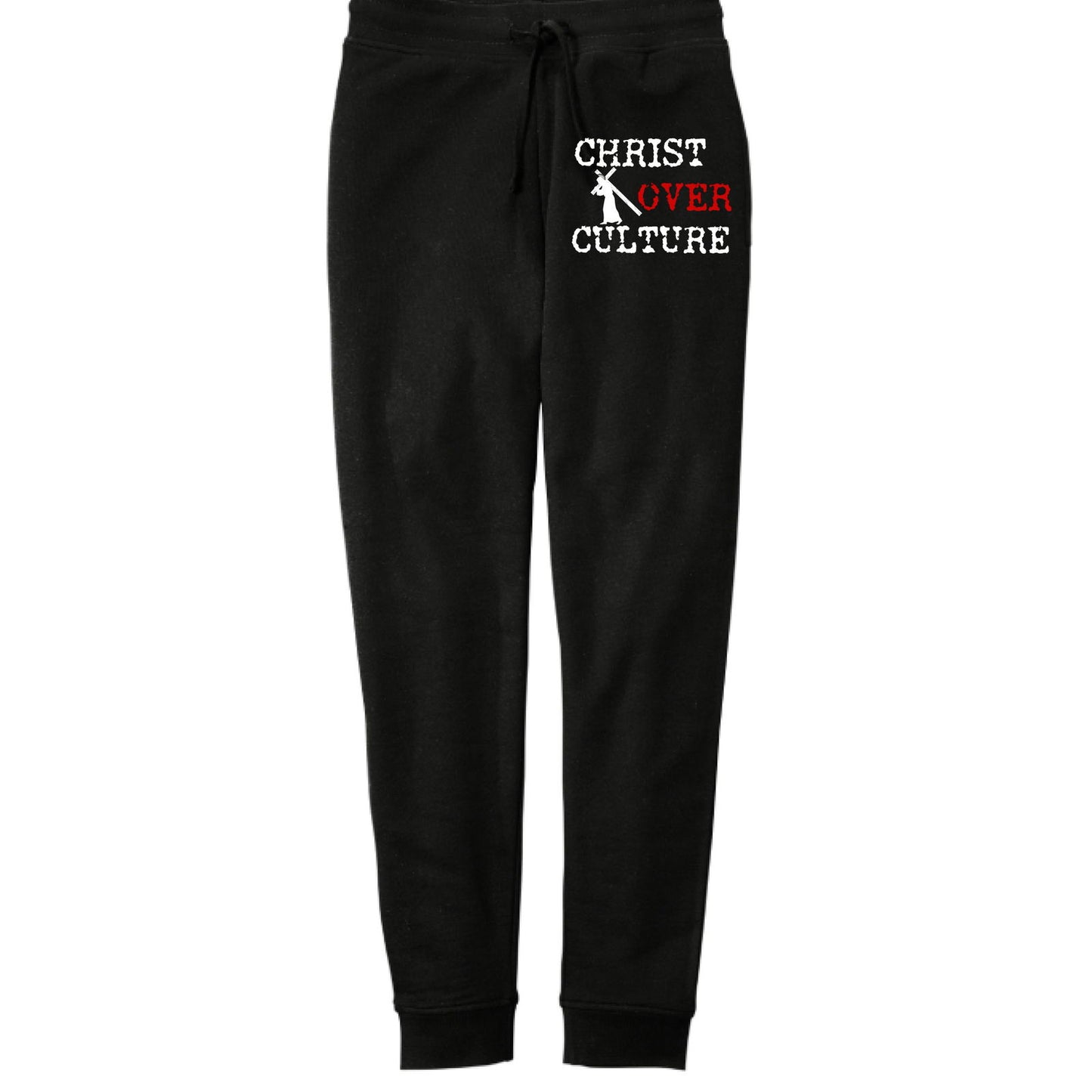 Christ Over Culture Unisex Christian Sweatpants - ClaimedbyGodDesigns