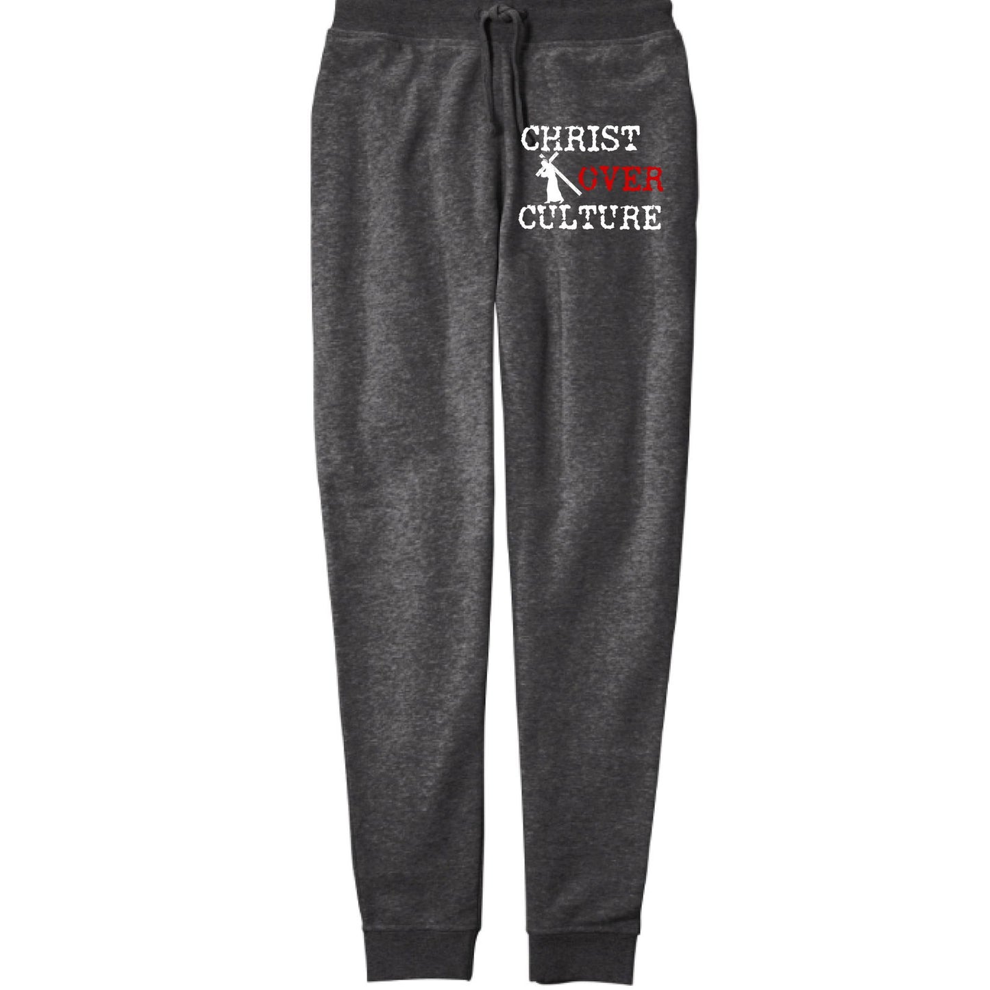 Christ Over Culture Unisex Christian Sweatpants - ClaimedbyGodDesigns