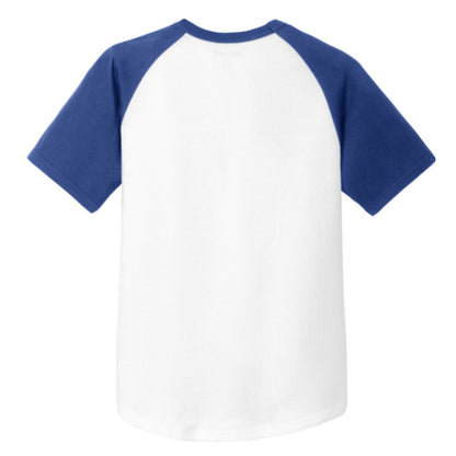 Christ Over Culture Youth Christian Colorblock Raglan Jersey - ClaimedbyGodDesigns