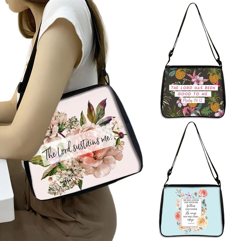 The Lord Sustains Me/The Lord Has Been Good To Me/Bible Verse Christian Handbag claimedbygoddesigns