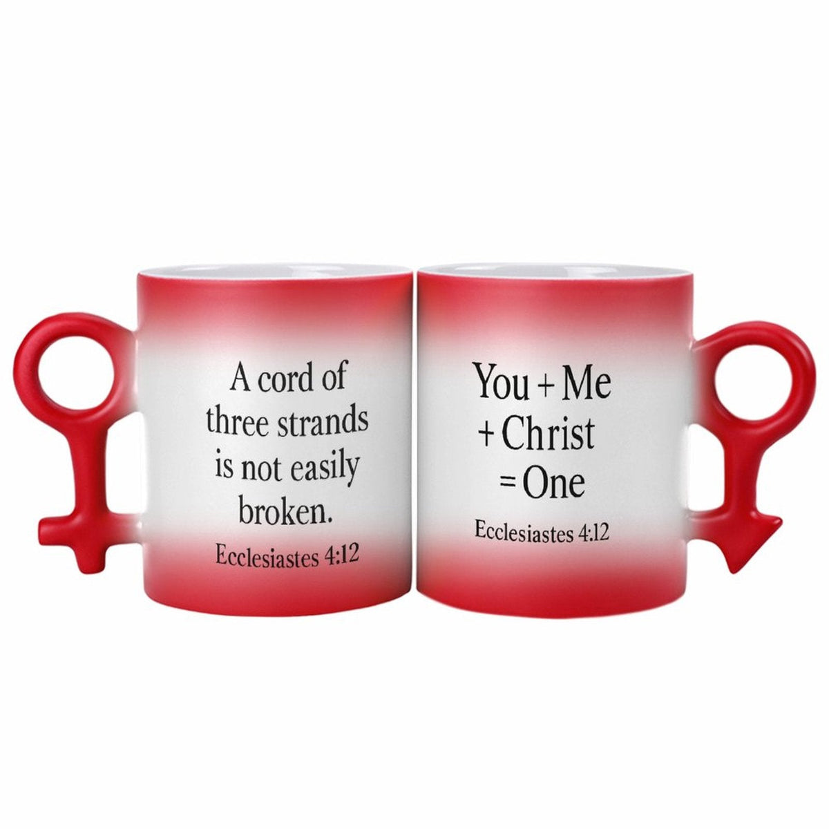 Christian Couple Color-Changing Mugs – Ecclesiastes 4:12 Unity Gift Set - ClaimedbyGodDesigns